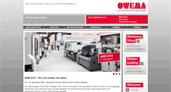 Desktop Screenshot of owema.nagel-gruppe.de